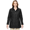 North End Women's Black Excursion Jacket with Fold Down Collar