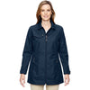 North End Women's Navy Excursion Jacket with Fold Down Collar