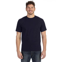 Anvil Men's Navy Midweight Pocket T-Shirt