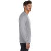 Anvil Men's Heather Grey Midweight Long-Sleeve T-Shirt