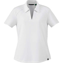 North End Women's White Performance Pique Polo