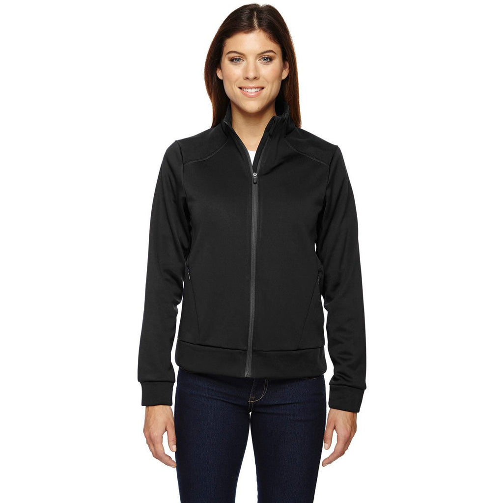 North End Women's Black Evoke Bonded Fleece Jacket