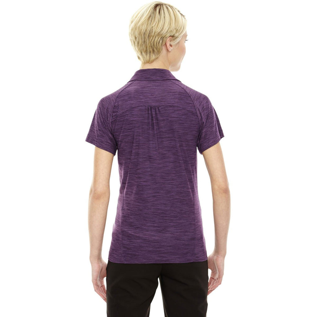 North End Women's Mulberry Purple Performance Stretch Polo
