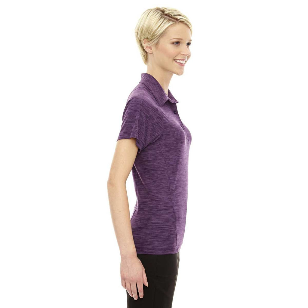 North End Women's Mulberry Purple Performance Stretch Polo