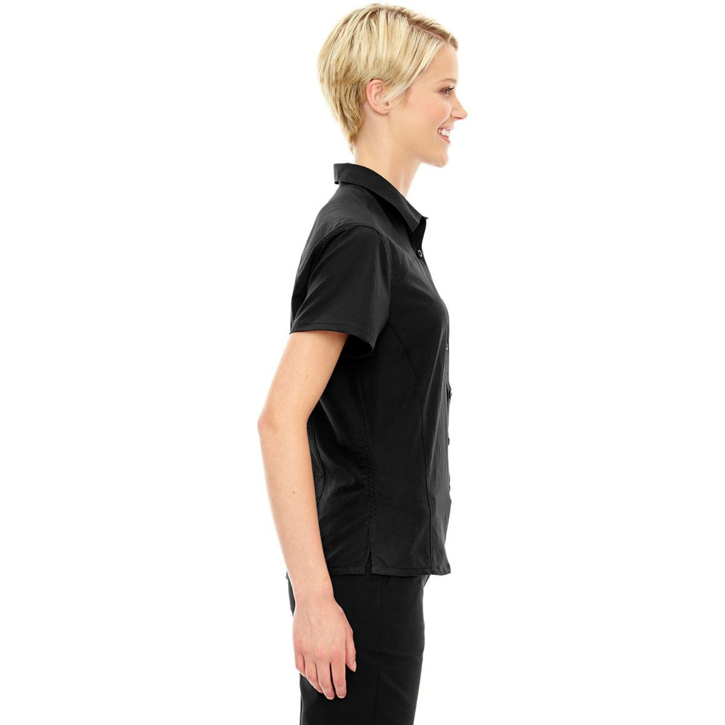 North End Women's Black Charge Performance Short-Sleeve Shirt