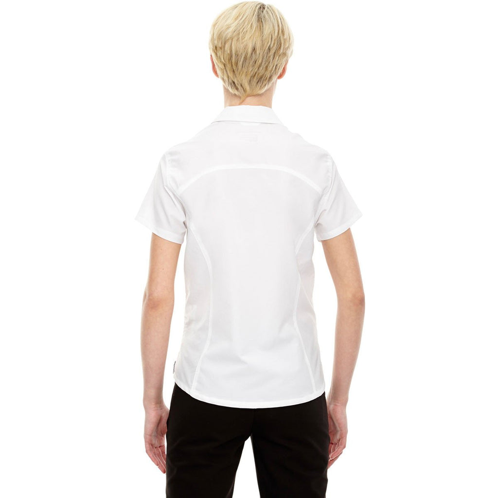 North End Women's White Charge Performance Short-Sleeve Shirt