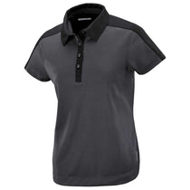 North End Women's Black Symmetry Coffee Performance Polo