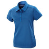 North End Women's Nautical Blue Symmetry Coffee Performance Polo