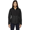 North End Women's Black Hybrid Soft Shell Jacket