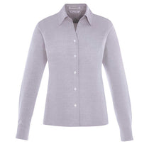 North End Women's Royal Purple Precise Two-Ply 80'S Dobby Taped Shirt
