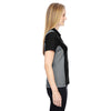 North End Women's Black Performance Embossed Print Polo