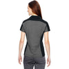 North End Women's Black Merge Blend Melange Polo