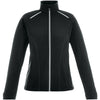 North End Women's Black Jacket with Laser Stitch Accents
