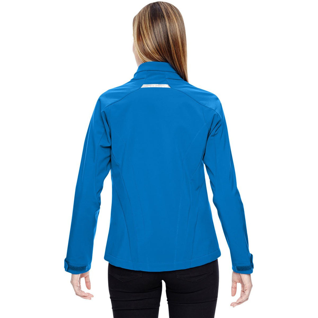 North End Women's Olympic Blue Jacket with Laser Stitch Accents