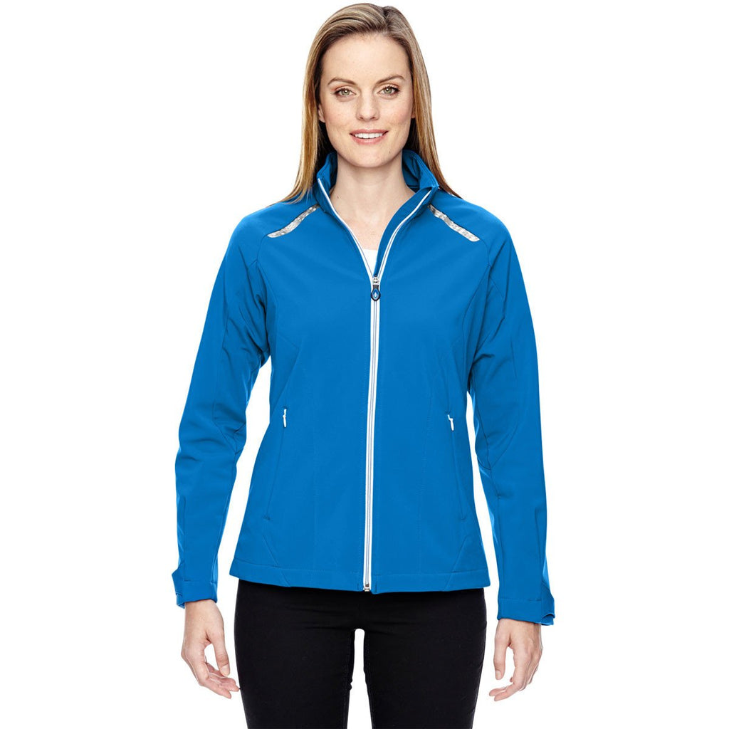 North End Women's Olympic Blue Jacket with Laser Stitch Accents