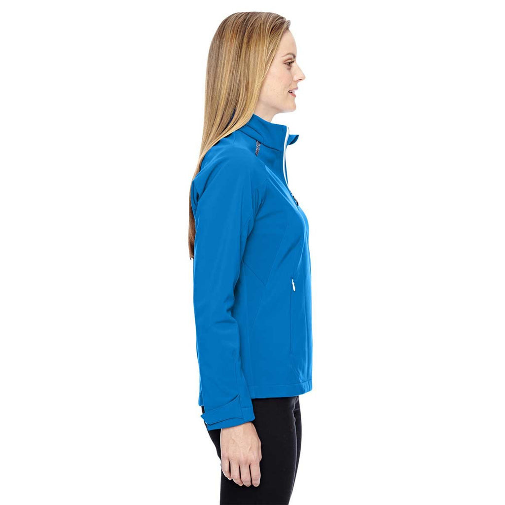 North End Women's Olympic Blue Jacket with Laser Stitch Accents