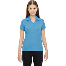 North End Women's Electric Blue Performance Polo with Back Pocket