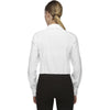 North End Women's White Performance Shirt with Roll-Up Sleeves