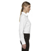 North End Women's White Performance Shirt with Roll-Up Sleeves