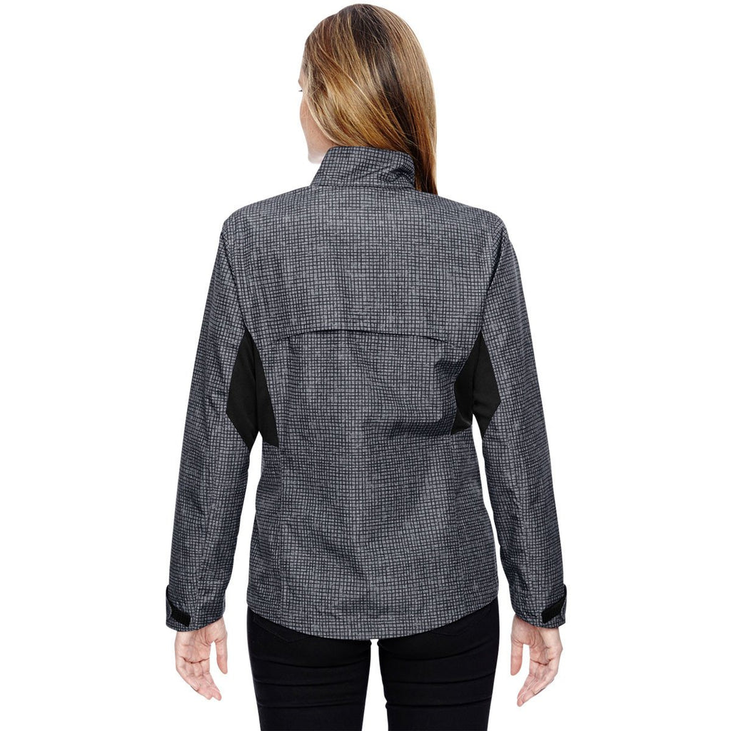 North End Women's Carbon Interactive Sprint Printed Jacket