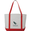 Leed's Red Cotton Canvas Premium Boat Tote 18 oz
