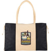 Leed's Natural/Black Resort Jute Tote