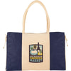 Leed's Natural/Navy Resort Jute Tote
