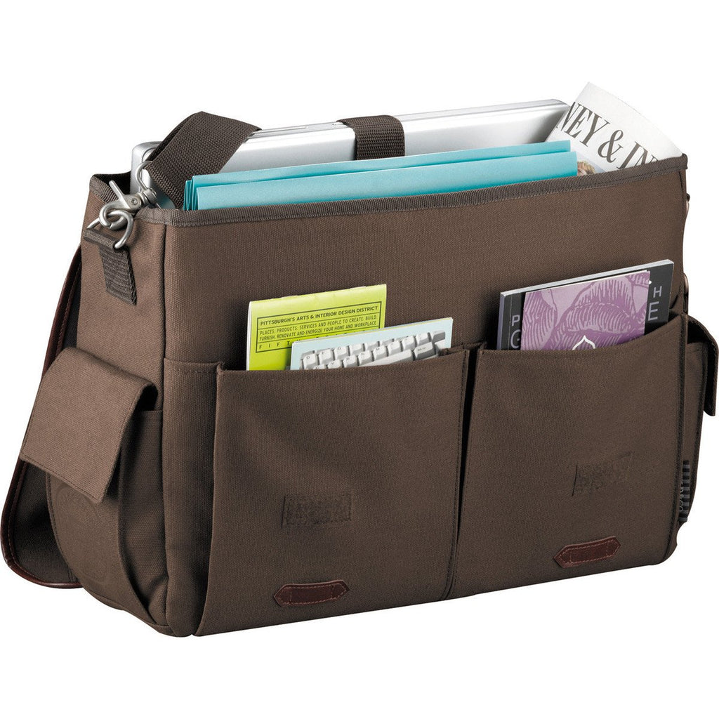 Field & Co. Grey Classic 15" Computer Messenger Bag