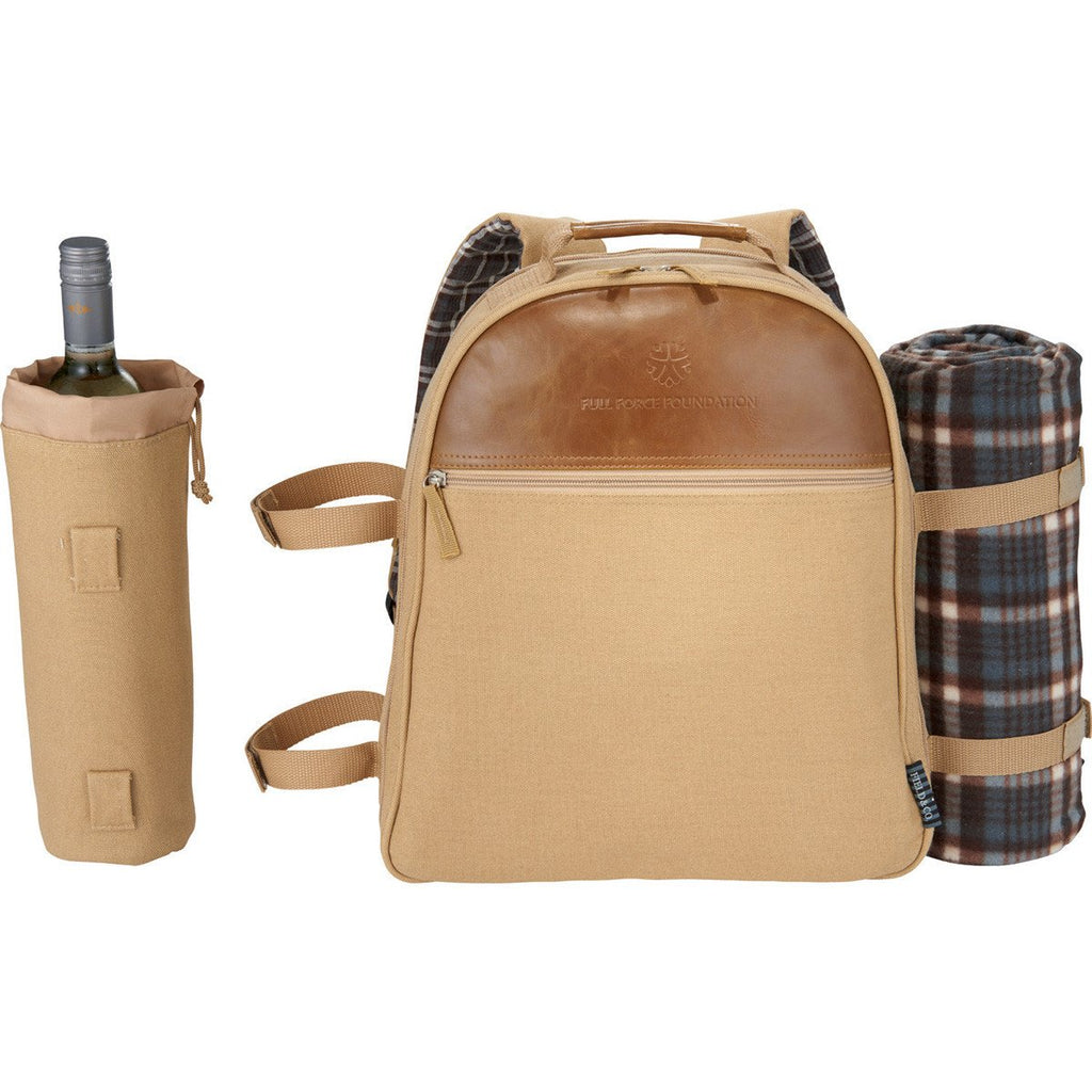 Field & Co. Light Brown Cambridge Picnic Backpack Set