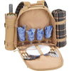 Field & Co. Light Brown Cambridge Picnic Backpack Set