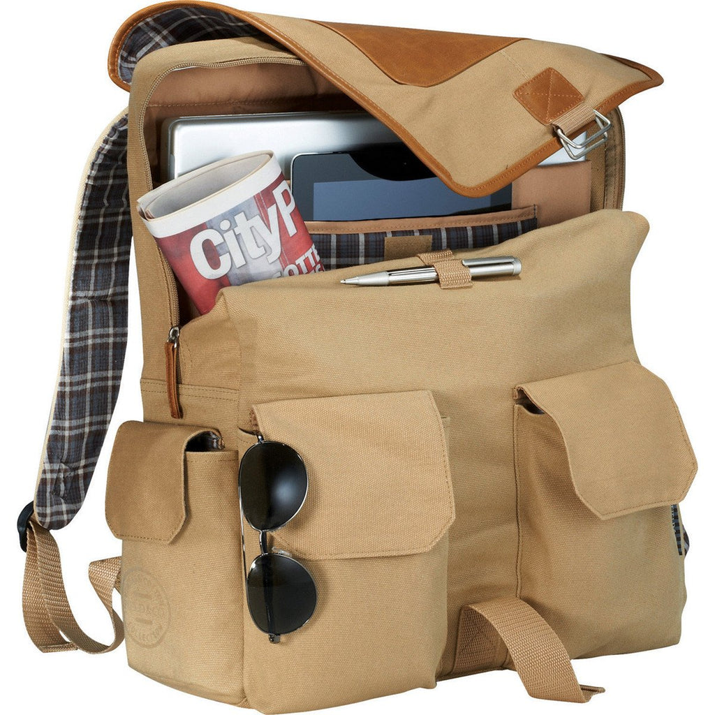 Field & Co. Light Brown Cambridge 17" Computer Backpack