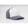 Pacific Headwear White/Royal/Graphite Universal M2 Performance Contrast Cap