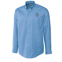 CSD - Calvin Klein Men's Stream Blue Stretch Solid Dress Shirt
