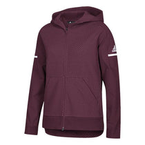 adidas Women's Maroon/White Squad Jacket