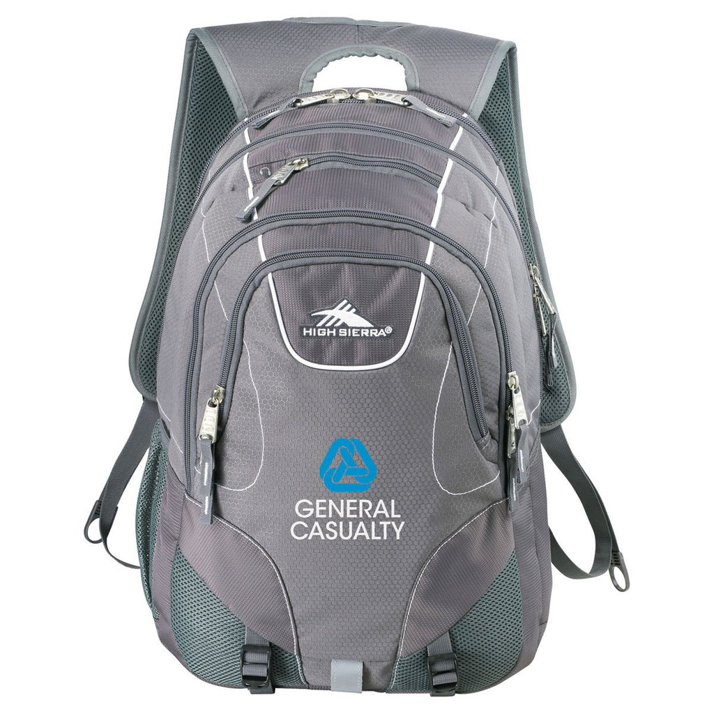 High Sierra Grey Vortex Fly-By 17" Computer Backpack