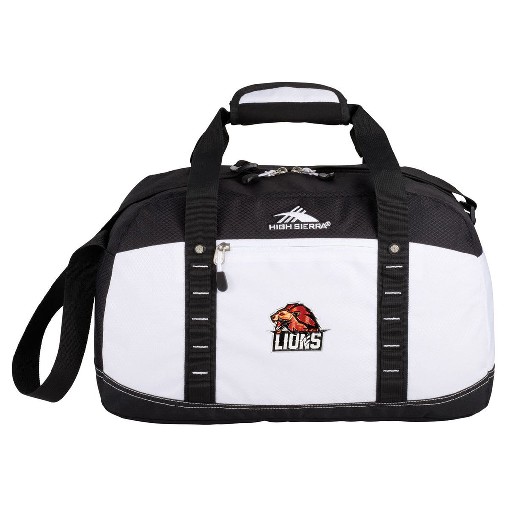 High Sierra White Free Throw 21.5" Duffel Bag
