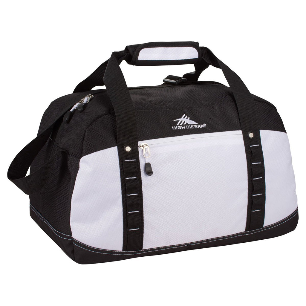High Sierra White Free Throw 21.5" Duffel Bag