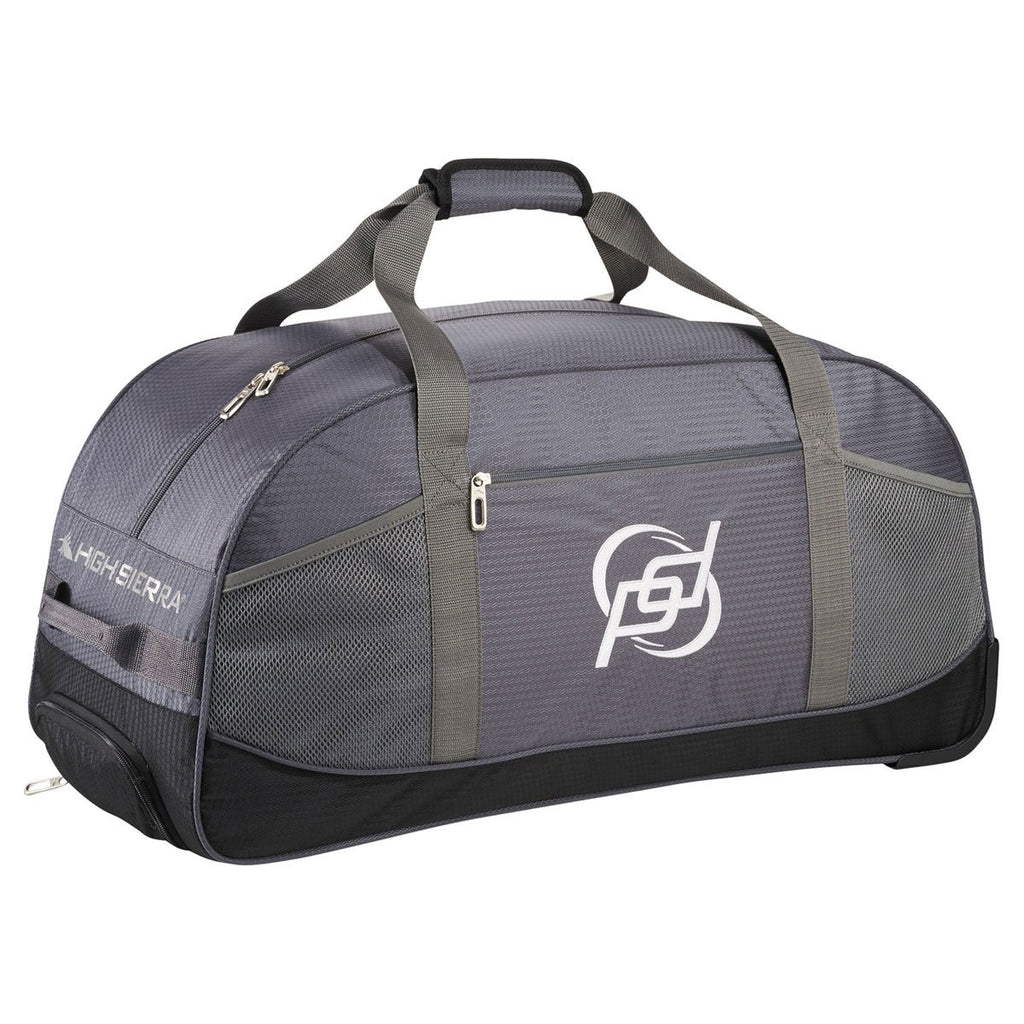 High Sierra Grey Forte 28" Wheeled Duffel