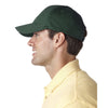 UltraClub Men's Forest Green Classic Cut Chino Cotton Twill Structured Cap