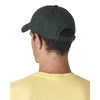 UltraClub Men's Forest Green Classic Cut Chino Cotton Twill Unconstructed Cap
