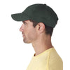 UltraClub Men's Forest Green Classic Cut Chino Cotton Twill Unconstructed Cap