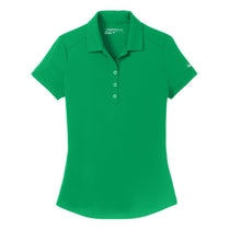 Nike Women's Pine Green Dri-FIT Smooth Performance Polo