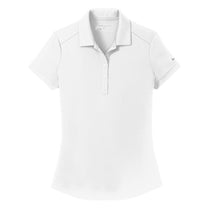 Nike Women's White Dri-FIT Smooth Performance Polo
