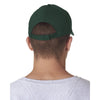 UltraClub Men's Forest Green Classic Cut Cotton Twill 5-Panel Cap