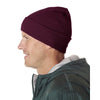 UltraClub Men's Burgundy Knit Beanie with Cuff