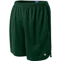 Champion Men's Athletic Dark Green 3.7-Ounce Mesh Short with Pockets
