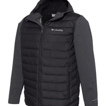 Columbia Men's Black/Black Heather Powder Lite Hybrid Jacket