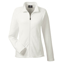 UltraClub Women's Winter White Cool & Dry Full-Zip Microfleece