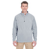 UltraClub Men's Silver Cool & Dry Full-Zip Microfleece