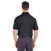 UltraClub Men's Black Cool & Dry Mesh Pique Polo
